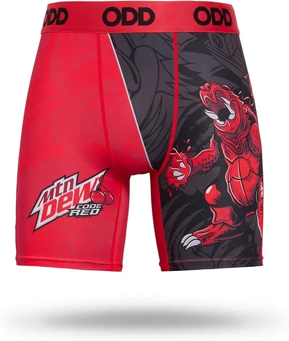 Odd Sox Men‘s Mountain Dew Code Red Boxer Briefs