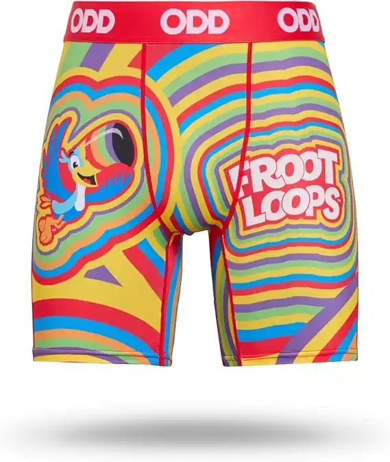 Odd Sox Men‘s Froot Loops Colors Boxer Briefs