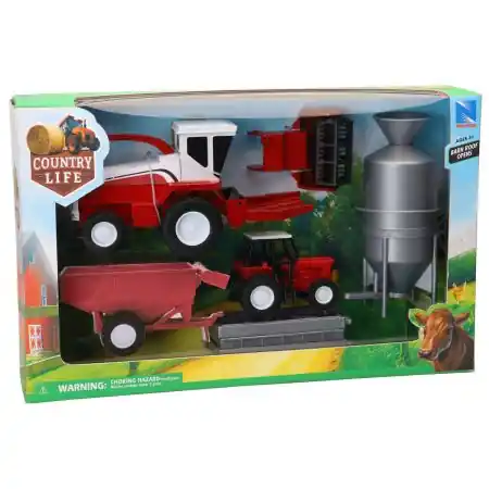 New Ray Country Life Harvesting Play Set, SS-05675A