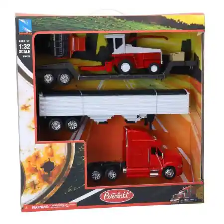 New Ray Long Haul Series Farm Transporter Set SS-13815