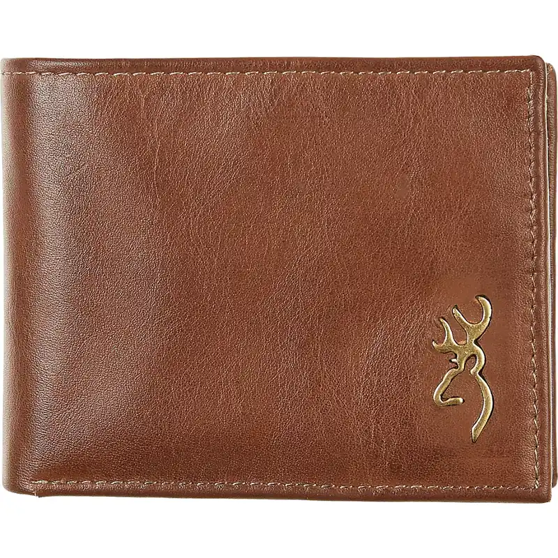 Browning Men‘s Brass Buck Bi-fold Wallet