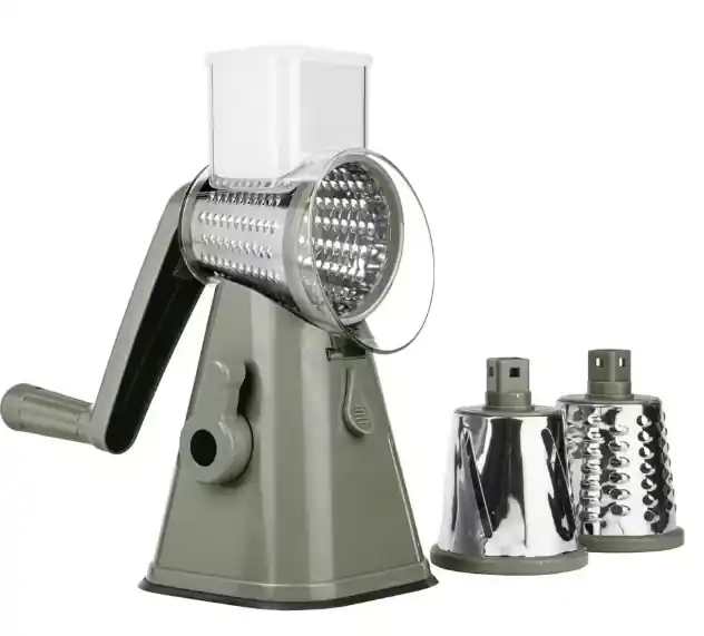 NutriSlicer 3-in-1 Spinning/Rotating Mandoline and Countertop Food Slicer and Grater
