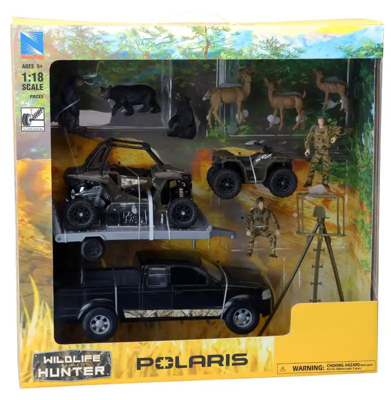 New Ray Wildlife Hunting Adventure Set with Polaris SS-76715