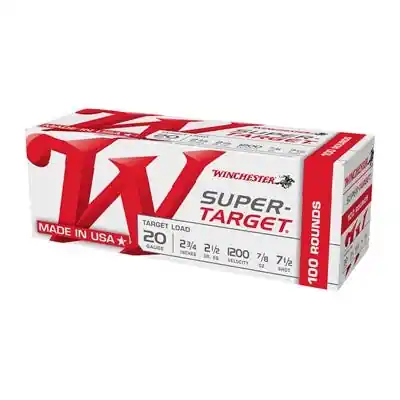 Winchester Super Target 20 GA 7.5-Shot 100-Rounds 2.75"