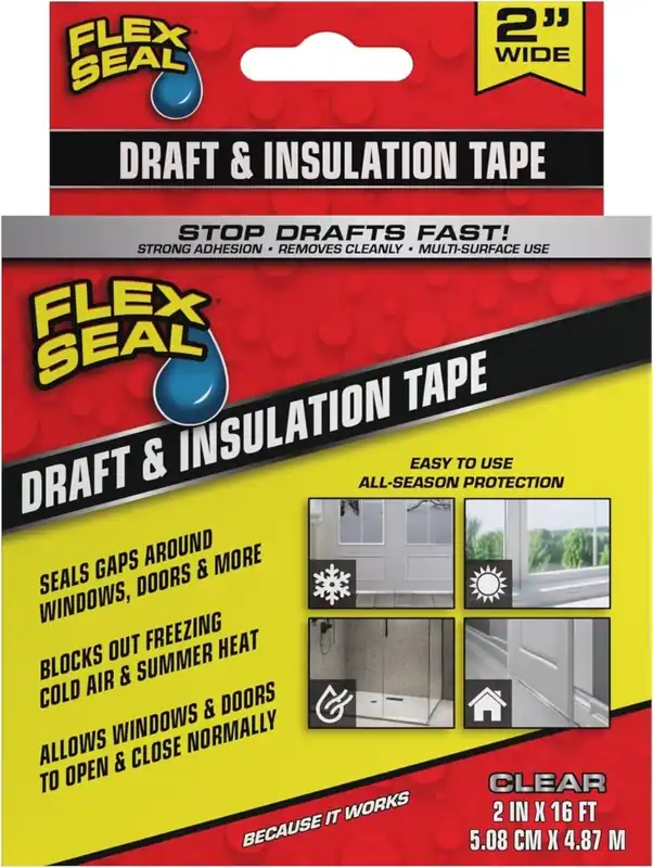 Flex Seal Draft and Insulation Sealing Tape- 2 in x 16 ft