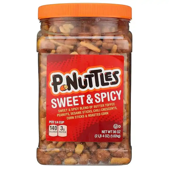 P-Nuttles Sweet & Spicy Butter Toffee Peanuts 36oz