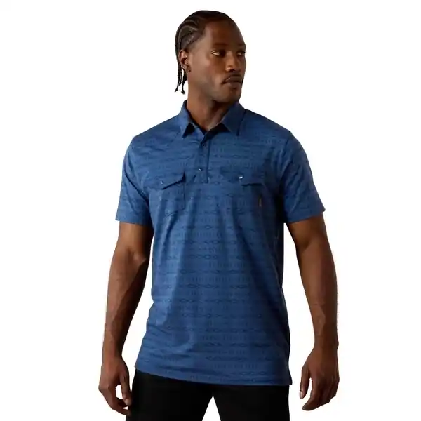 Ariat Men‘s S26 Retro Western Snap Polo T-shirt