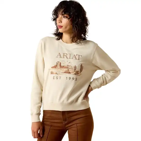 Ariat Women‘s S26 Essential Crew Sweatshirt Summer Sand