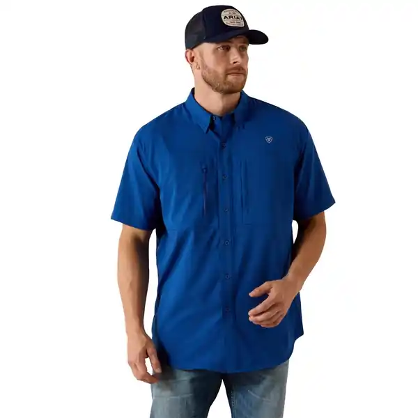 Ariat Men‘s S26 VentTEK Classic Fit Shirt Blue Quartz