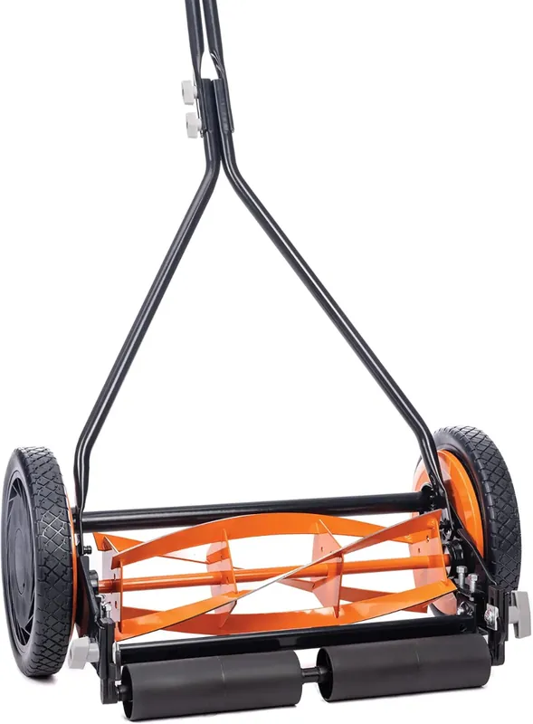 American Lawn Mower Black+Decker 304-16DB 16-Inch 4-Blade Push Reel Lawn Mower Orange