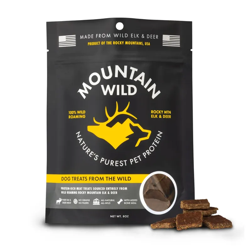 Mountain Wild Elk & Venison Dog Treats - 8oz.