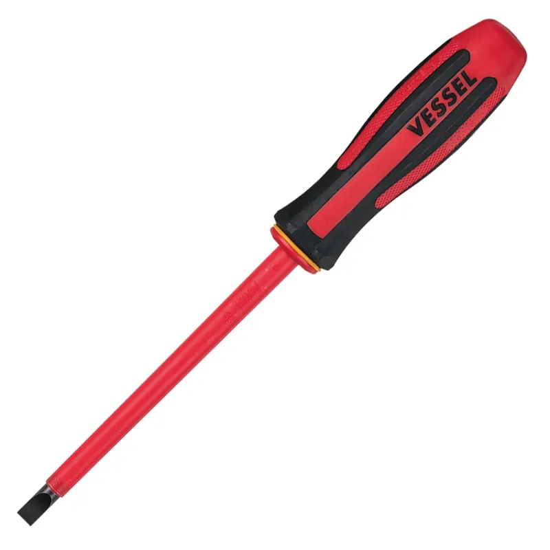 Vessel Tools MEGADORA Insulated Screwdriver (SL1.2 x 8 x 150) No.960S8150
