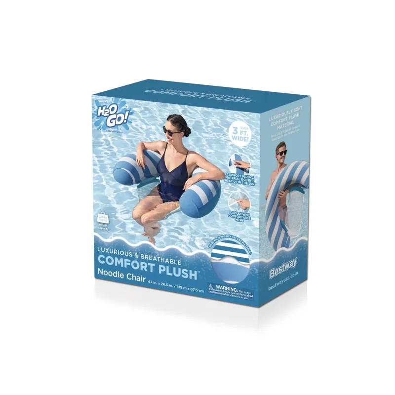 H2OGO! Comfort Plush Floating Noodle Pool Chair Lounge