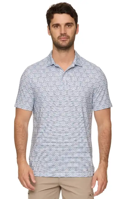 Threadgrit® Coleson Polo White Combo