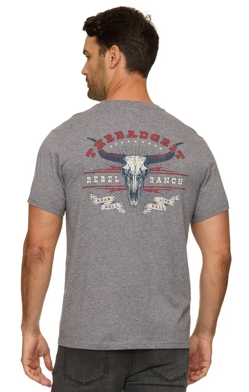 Threadgrit® Rebel Ranch Tee Gray