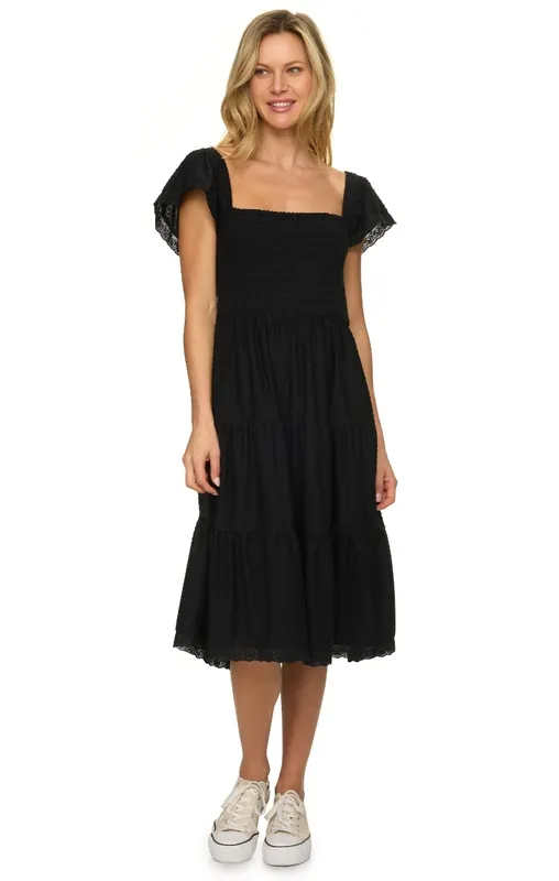Threadgrit® Vivian Maxi Dress Black