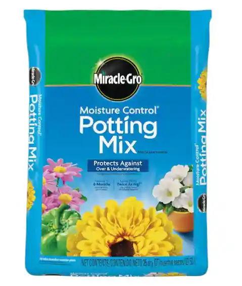 Miracle-Gro Moisture Control Potting Mix 25 qt. For Container Plants, Protects Against Over- and Under-Watering