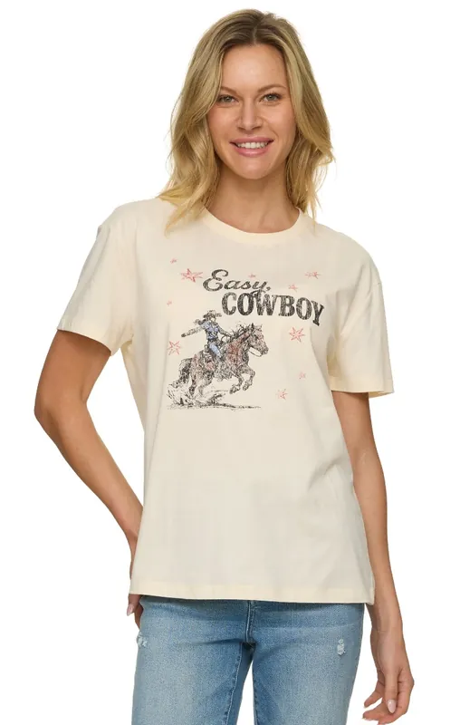 Threadgrit® Easy Cowboy Tee Yellow