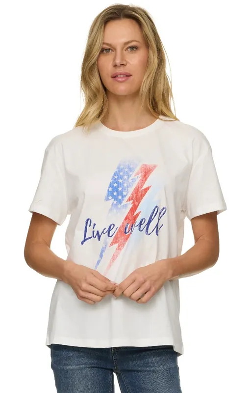 Threadgrit® Live Well Tee White