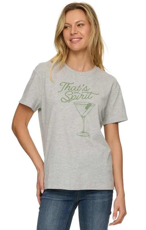 Threadgrit® That‘s the Spirit Tee Grey Heather