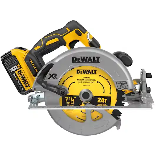 DEWALT 20V MAX* XR® Brushless Cordless 7-1/4 in. Circular Saw Kit DCS570P1
