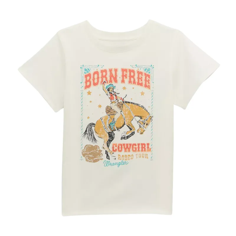 Wrangler Girl‘s S26 Western Graphic Tee White
