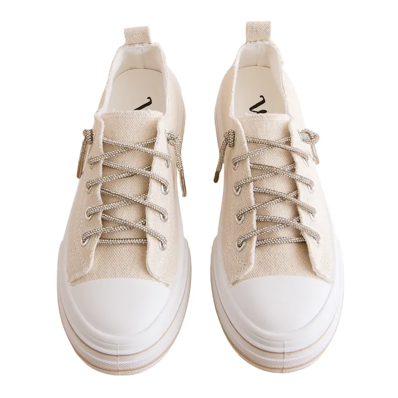 Very G Women‘s Aman Sparkle Rhinestone Sneaker - Natural