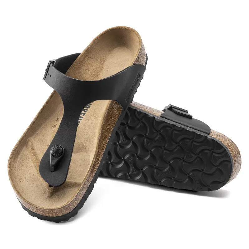 Birkenstock Women‘s Gizeh Birko-Flor Sandal - Black