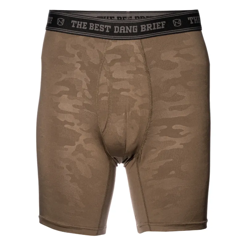 Noble Outfitters 19030 Men‘s The Best Dang Performance All-in-One 8” Brief, 2-Pack Olive/Black