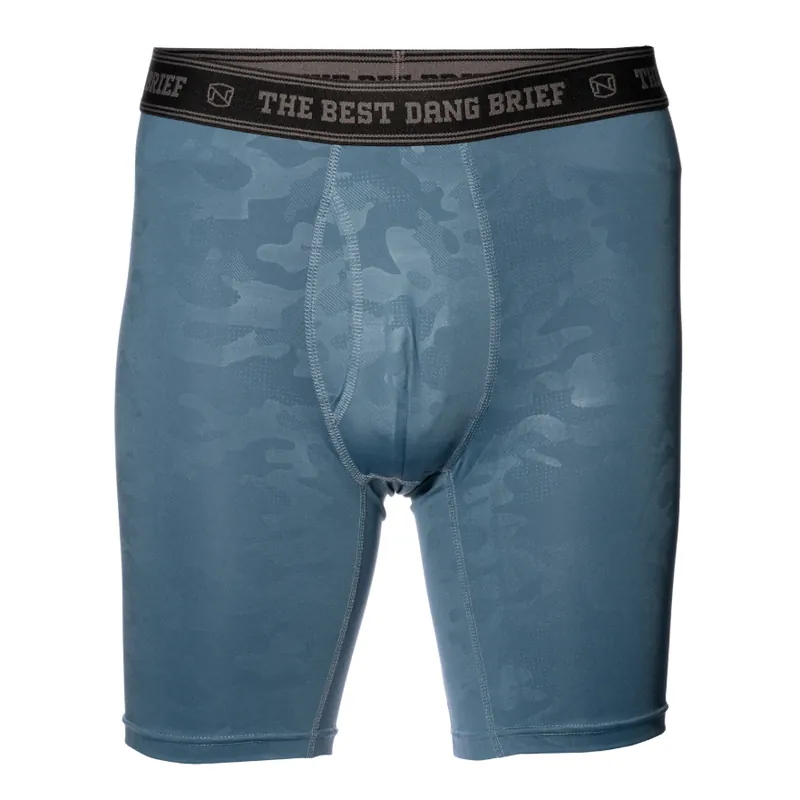 Noble Outfitters Men‘s S26 The Best Dang Performance All-in-One 8” Brief, 2-Pack - Gray Blue/Wolf