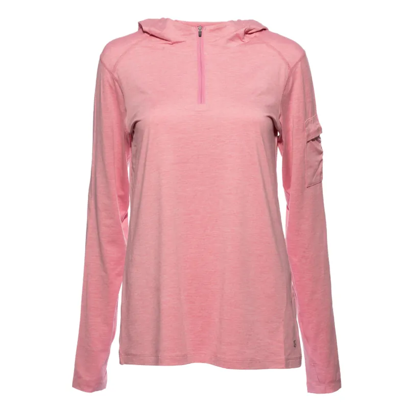 Noble Outfitters Women‘s S26 Cool Flow Hooded ¼ Zip Sun Shirt