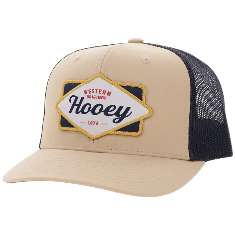 Hooey Men‘s S26 Diamond Hat Tan/Navy