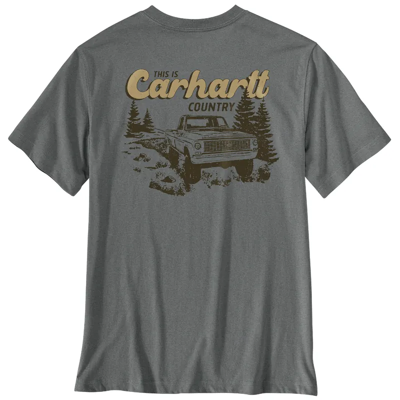 Carhartt 107455 Men‘s S26 Irvine Relaxed Truck T-Shirt Weather Ash Heather