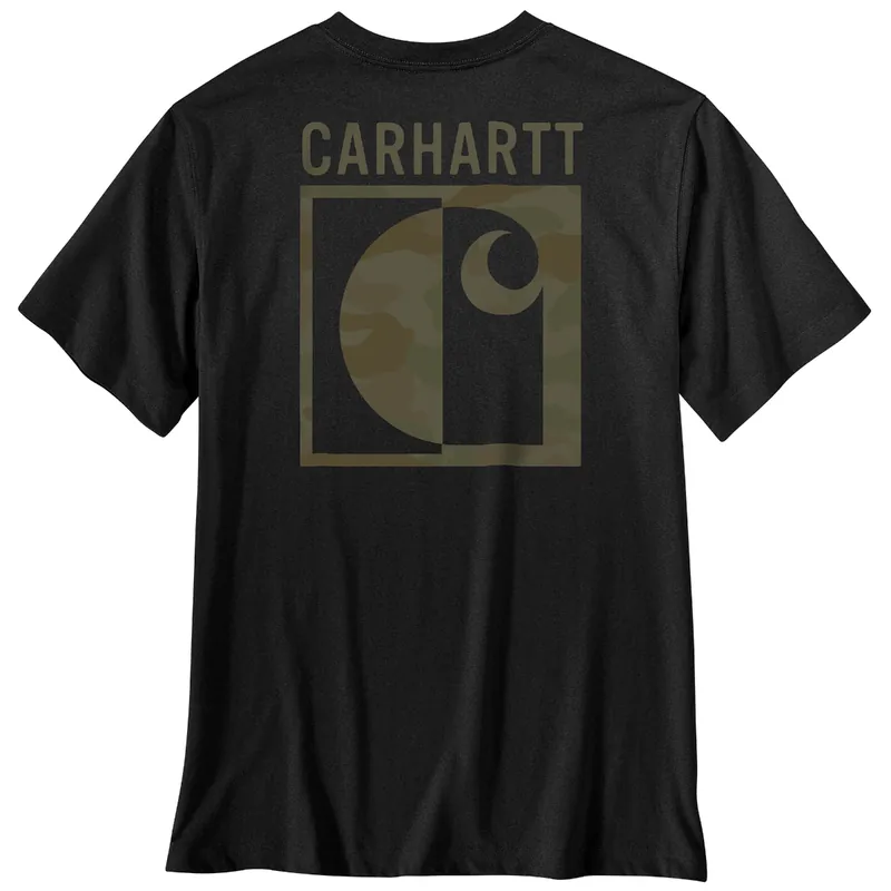 Carhartt 107296 Men‘s S26 Irvine Relaxed Block Camo T-Shirt