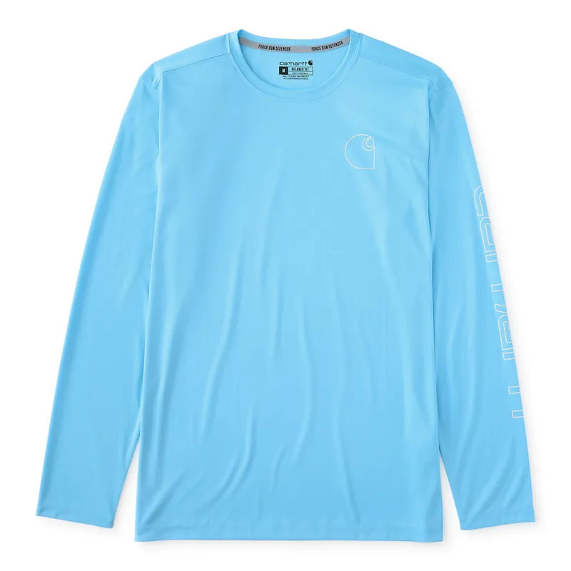 Carhartt 106164 Men‘s S26 Force Sun Defender Relaxed LS Logo T-Shirt