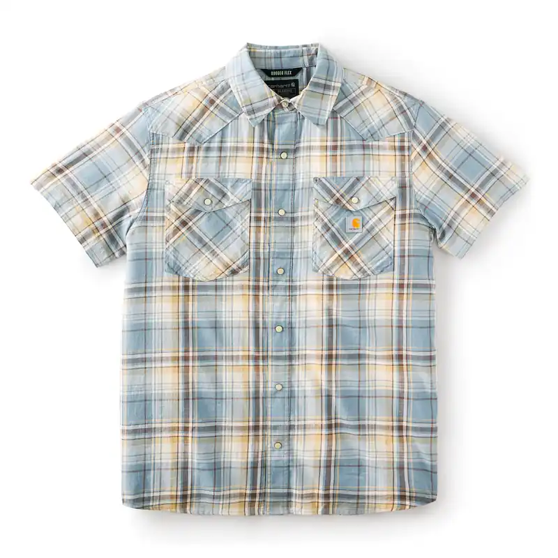 Carhartt 107284 Men‘s S26 Montana Bozeman Relaxed Short Sleeve Plaid Shirt