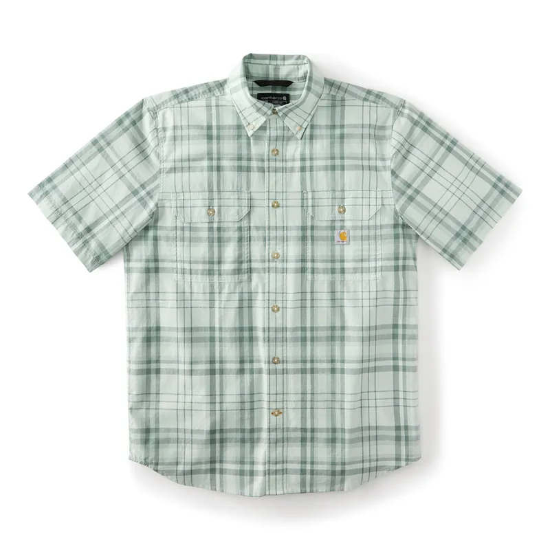 Carhartt 107273 Men‘s S26 Fort Loose Short Sleeve Plaid Shirt