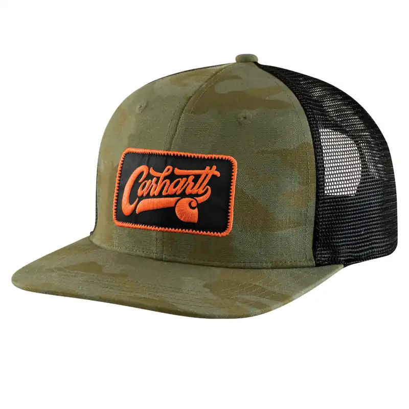 Carhartt 107342 Men‘s S26 Ripstop Mesh-Back Camo Cap - Army Green Camo