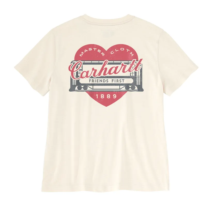 Carhartt 107534 Men‘s S26 Irvine Relaxed Heritage Heart Short Sleeve T-Shirt