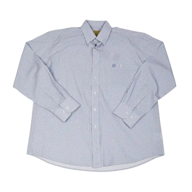 Gunnison Creek Outfitters Men‘s S26 Long Sleeve Button-down Shirt - Blue Medallion