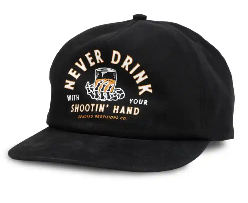 Sendero Unisex‘s S26 Shootin‘ Hand Hat - Black