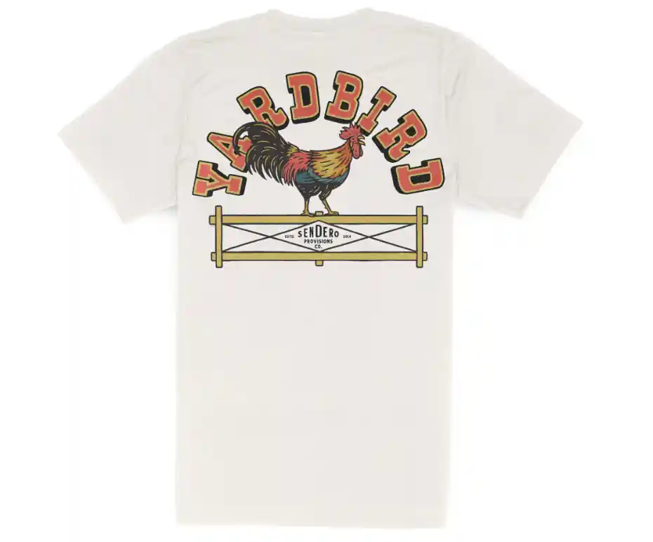Sendero Men‘s S26 Yardbird Short Sleeve T-Shirt - White