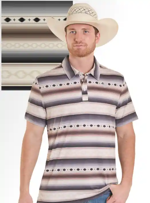 Rock&Roll Denim Men‘s S26 Knitted Print Polo