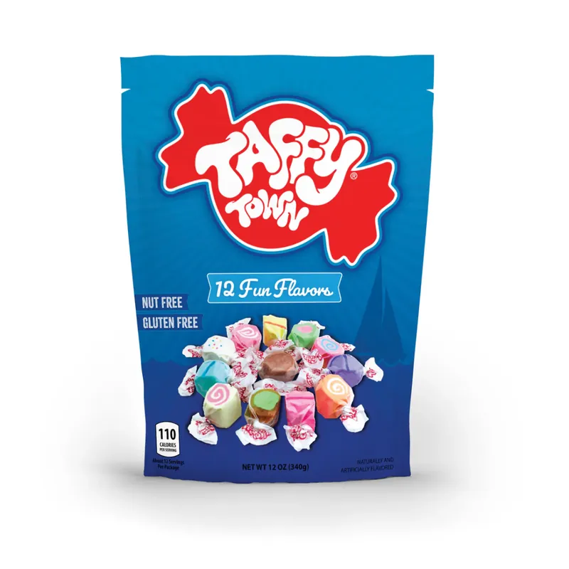 Taffy Town 12 oz. Assorted 12 Fun Flavor Pouch Bag