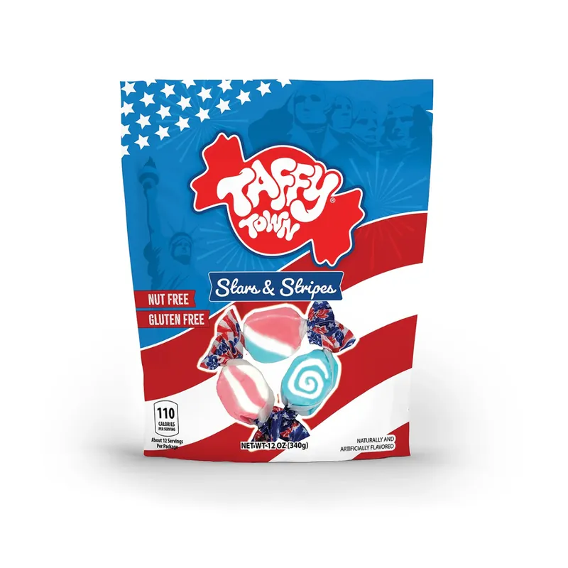 Taffy Town 12 oz. Stars & Stripes USA Pouch Bag