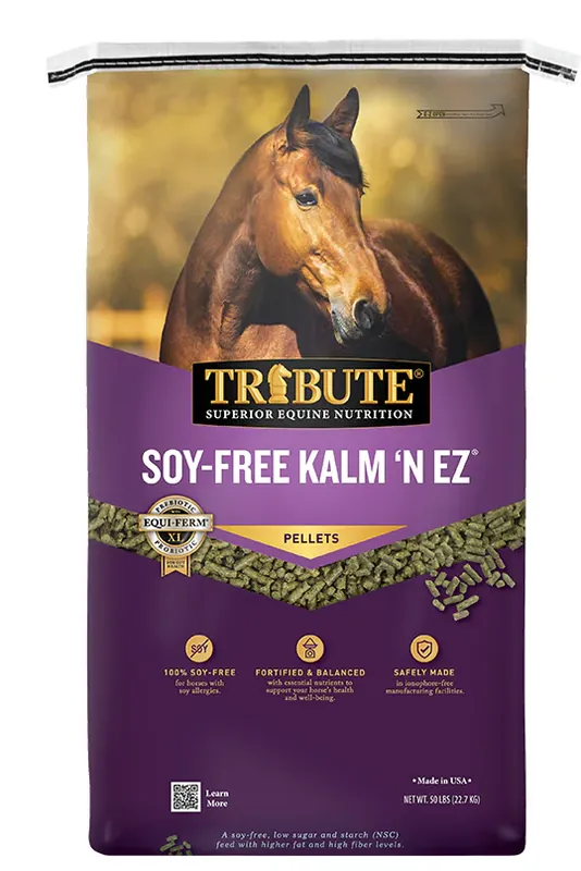 Kalmbach Soy-Free Kalm ‘N EZ® Pellet Equine Feed 50lbs