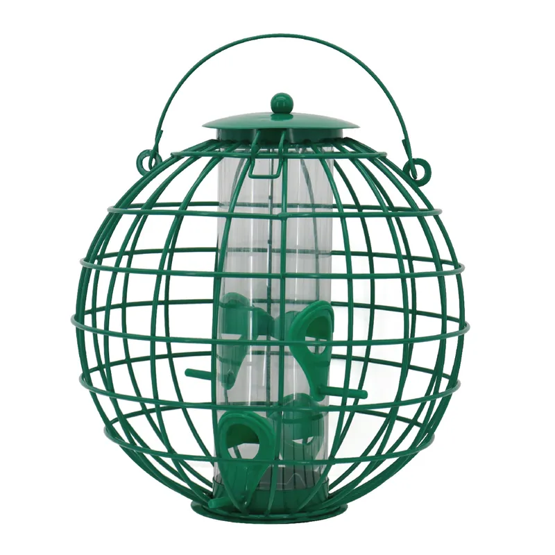 Centurion Squirrel Resistant Globe Cage Tube Bird Feeder 2 lbs