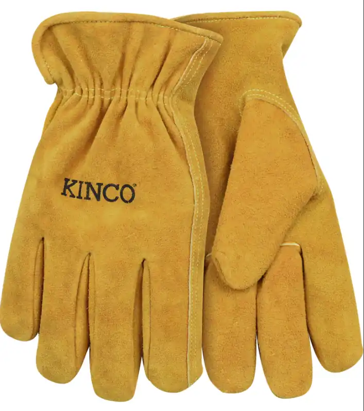 Kinco Unlined Suede Cowhide Driver - Golden