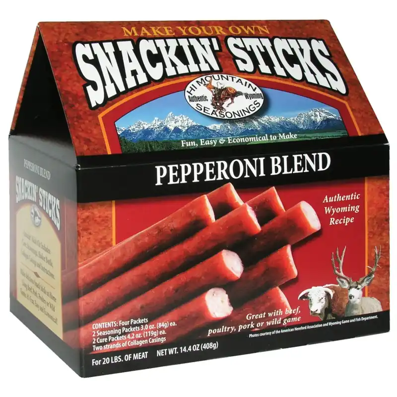 Hi Mountain Seasonings Pepperoni Snackin‘ Stick Seasoning Kit 14.4oz