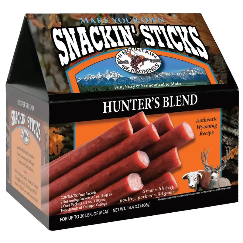 Hi Mountain Seasonings Hunter‘s Blend Snackin‘ Stick Seasoning Kit 14.4oz